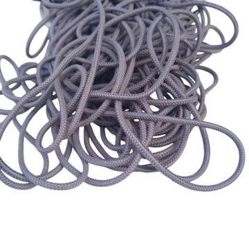 Guma okrągła 3mm Gumosznurek SZARY 2mb