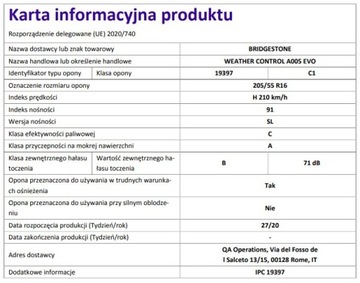 ВСЕСЕЗОННАЯ ШИНА BRIDGESTONE 205/55R16 2023 ГОДА СТРАХОВКА ВКЛЮЧЕНА В ПРОДАЖУ