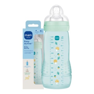 MAM BABY пляшка антиколікова EASY ACTIVE 330 мл з соскою швидким 4 міс.+