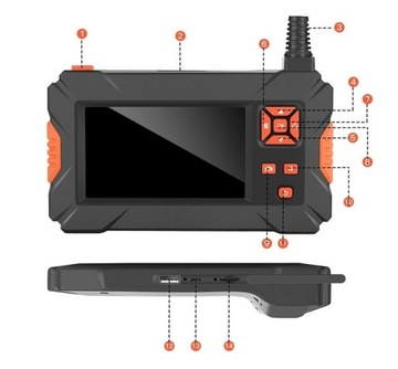 KAMERA INSPEKCYJNA ENDOSKOP 3,9mm FULL HD 10M P30