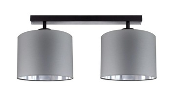 LAMPA PLAFON SUFITOWA ŻYRANDOL NOWOCZESNA SZARA
