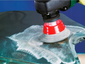 SZCZOTKA DRUCIANA DRUT SKRĘCANY CZOŁOWA M14 65mm NA SZLIFIERKĘ