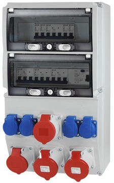ROZDZIELNICA BUDOWLANA ZABEZPIECZONA 2X32A 4X230V