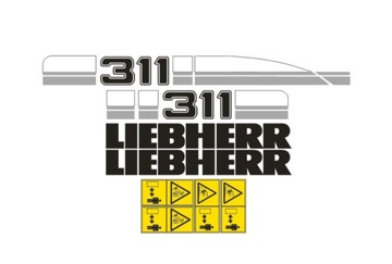 Naklejki oklejenie LIEBHERR 311