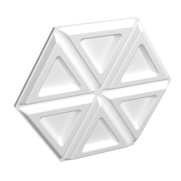 Styropianowy panel ścienny 3D Hexagon nr 5