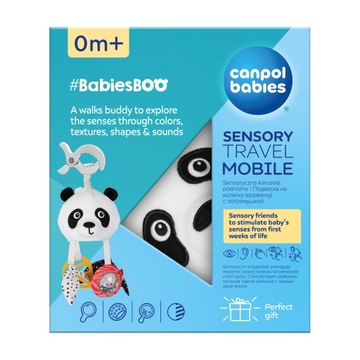 CANPOL KARUZELA PODRÓŻNA SENSORYCZNA KONTRASTOWA DO WÓZKA SENSORY 68/091