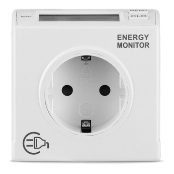 Gniazdo Elektryczne ścienne REV biały licznik energii