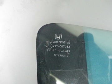 SKLO (OKNO) PRAVÁ TROJŮHELNÍK KAROSERIE ZADNÍ HONDA CR-Z CRZ