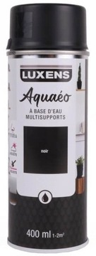 LUXENS FARBA NA BAZIE WODY WODNA SPRAY CZARNY MAT 400ML