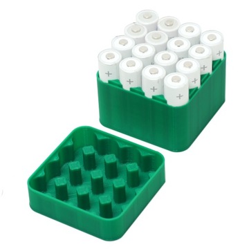 Organizer na baterie, pudełko, pojemnik 16 x AA R6