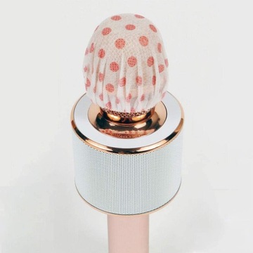 200шт одноразовые чехлы для микрофона белые розовые