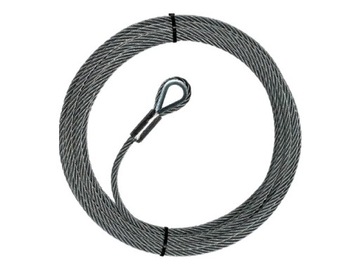 Lina stalowa z kauszą - 4mm x 45m 1.16t