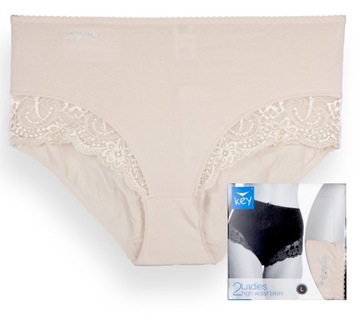 KEY LPF 111 Figi Full Bikini 1 szt. beż M