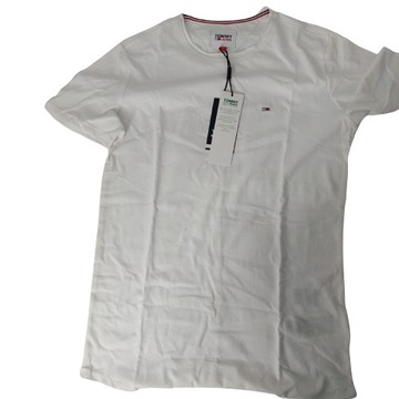 Koszulka Tommy Jeans Slim Fit (biała) XS