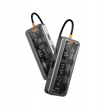 Док-станция Адаптер-концентратор USB Type C 10в1 100 Вт PD