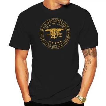 Koszulka USA Navy Seals For High Tall Men Vintage Style T-Shirt