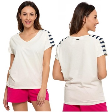T-Shirt Koszulka Damska Bawełniana TOP MORAJ XXL