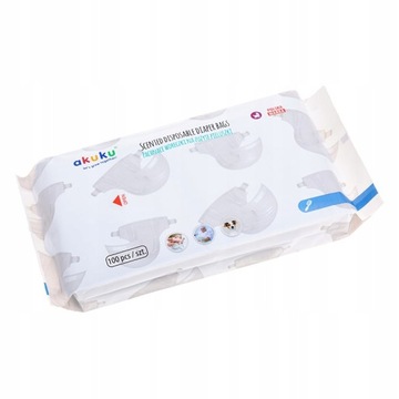 AKUKU СУМКИ ДЛЯ ИСПОЛЬЗОВАННЫХ ПОДГУЗНИКОВ С ЗАПАХОМ x100