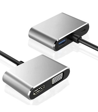 Адаптер USB 3.0 Thunderbolt 3 4 в 1 HDMI 4K VGA