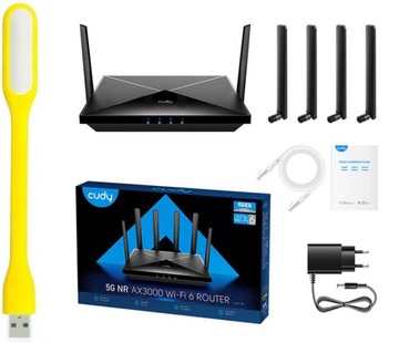 ROUTER CUDY P5 Wi-Fi 6 5G MESH GIGABIT AX3000 6 ANTEN DO 4500 Mbps VPN