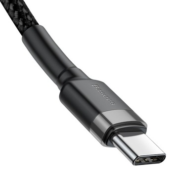 КАБЕЛЬ BASEUS STRONG USB-C ДЛЯ БЫСТРОЙ ЗАРЯДКИ TYPE-C TYPE-C PD 60W QC 3.0 2M