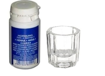 HENNA ANNA CZARNA proszkowa 50g HORNUNG + kieliszek do henny