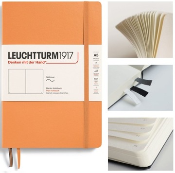 Notatnik LEUCHTTURM1917 Notes Medium A5 Gładki miękka oprawa szkicownik
