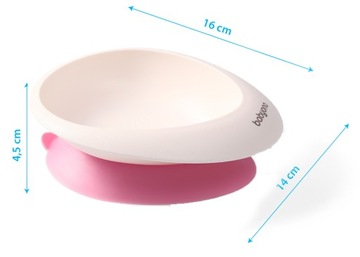 ЧАШКА BABYONO С ПРИСОСКОЙ И ЛОЖКОЙ ДЛЯ МЛАДЕНЦЕВ И ДЕТЕЙ 6 м+ 1077/02