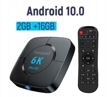 TRANSPEED 6K Android BOX Декодер Smart TV HIT 2/16