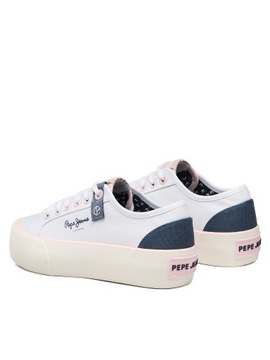 Pepe Jeans Tenisówki Ottis W Sun PLS31456 White 800