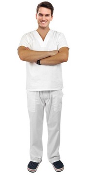 Zestaw piekarski biały komplet gastronomicznyr.3XL