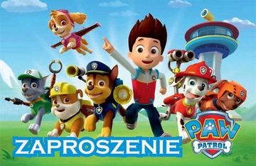 ZAPROSZENIE ZAPROSZENIA PSI PATROL PAW PATROL 1szt
