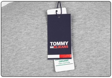 Tommy Jeans T-Shirt Corp Logo C Neck DM0DM09588 Szary Regular Fit XL