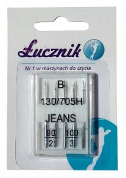 Igły półpłaskie Łucznik Jeans (90 - 100)