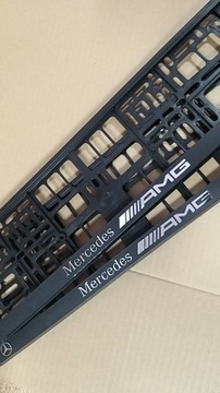 2x Ramka tablicy rejestracyjnej MERCEDES AMG 3d