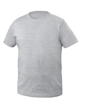 VILS t-shirt bawełniany szary melanż L Hoegert