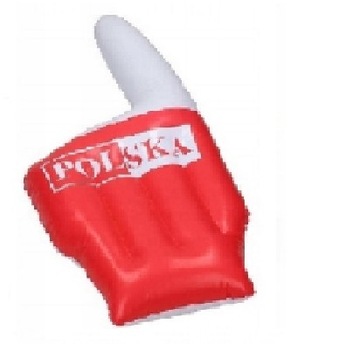 Комплект болельщиков сборной Польши на Евро-2024, шапка, труба, шарф