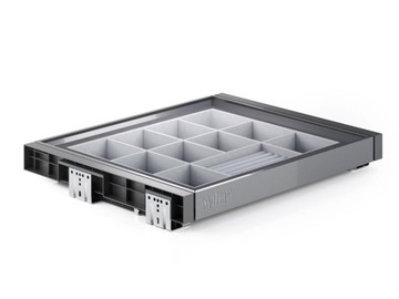 Organizer na biżuterie półka wysuwana antracyt ATM SYMPHONY L-600mm