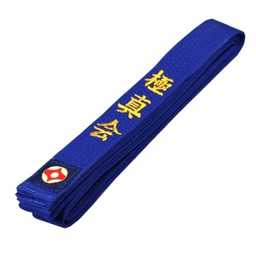 Pasy Pas Do Kyokushin Karate Niebieski 220 cm