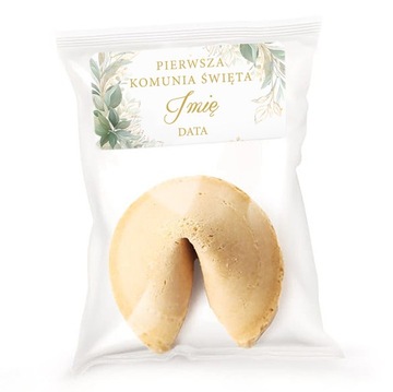 CIASTECZKA z wróżbą na Komunię dla gości Kielich Komunijny 10szt