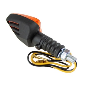 Мини-индикатор Shark - черно-оранжевый HOMOLOGATION, лампа 12v 23W