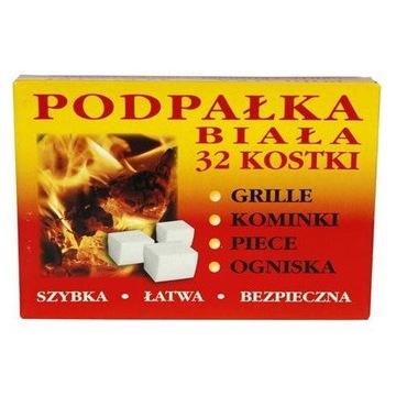 PODPAŁKA DO GRILA KOSTKA BIAŁA