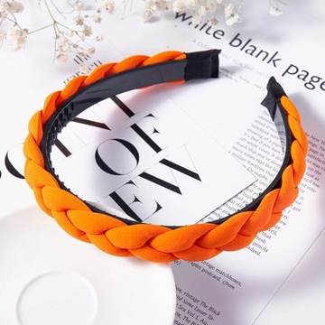 Fashion Solid Color Braid Hairbands For Women Weaving New Non-slip