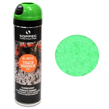 Farba geodezyjna drogowa Spray SOPPEC TRACK MARKER ZIELONY FLUO