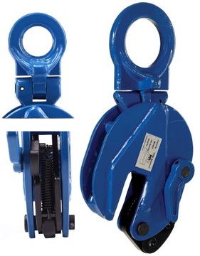 UCHWYT ZACISK DO PODNOSZENIA BLACH 1T 0-20MM atest