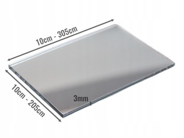 БОЛЬШОЕ КОЛИЧЕСТВО — Серебряное зеркало из плексигласа 3 мм на заказ