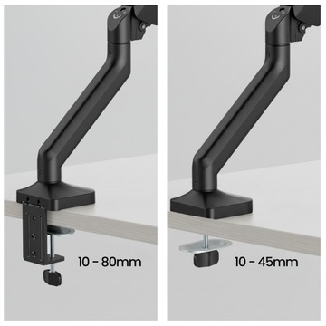 BOSTE UCHWYT RAMIE DO MONITORA BIURKA 17-40'' VESA PORTY USB DWA MOCOWANIA