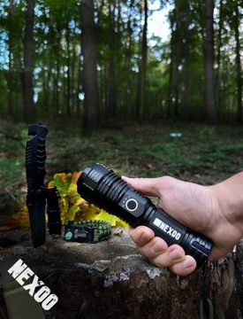 МОЩНЫЙ ТАКТИЧЕСКИЙ ФОНАРЬ NEXOO 10 000 ЛЮМЕН USB