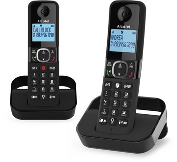 Беспроводной телефон ALCATEL F860 Duo, черный