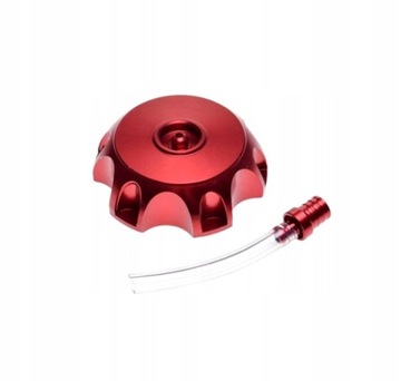 KOREK WLEWU PALIWA METALOWY CNC PIT BIKE MRF KAYO HONDA CRF 50 CZERWONY